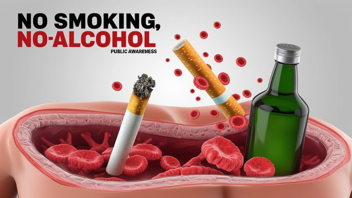 भारत में 2025 में कैंसर होने के मुख्य कारण - तंबाकू, गुटखा और शराब का सेवन (Tobacco and Alcohol)